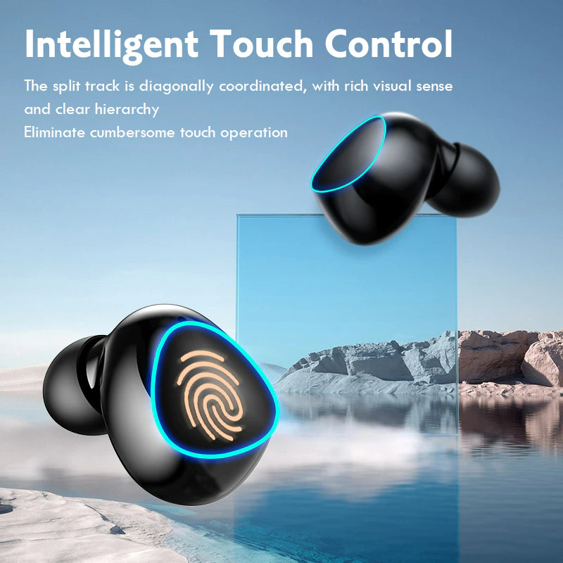 M10 TWS Wireless Headphones Touch Control Bluetooth-Compatible 5.1 Earphones Wireless Headset Waterproof 9D Hifi Quality Earbuds