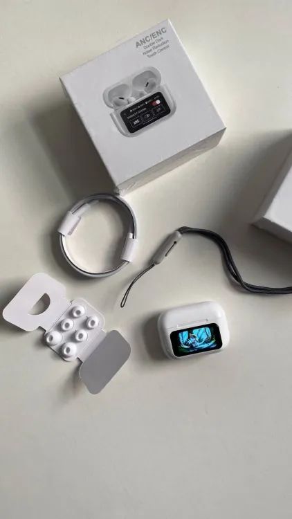 Latest Airpods Pro 2 With LCD Touchscreen Display Bluetooth 5.3 For Ios And Android