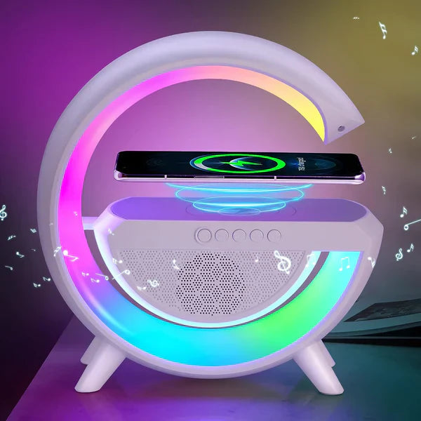 RGB G-LAMP | Fast Wireless Charging | Bluetooth Speaker